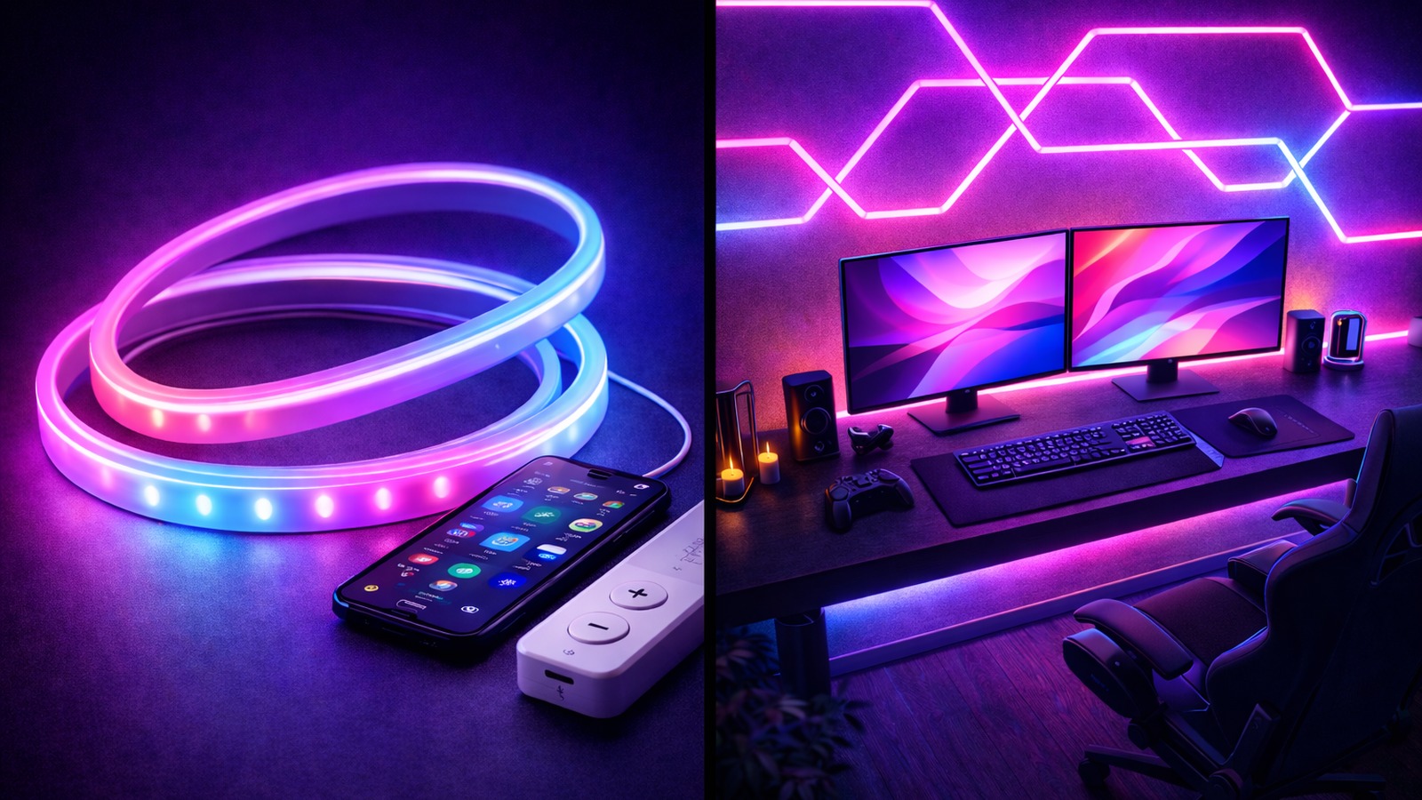 Govee Neon Rope Light 2m (wall accent)