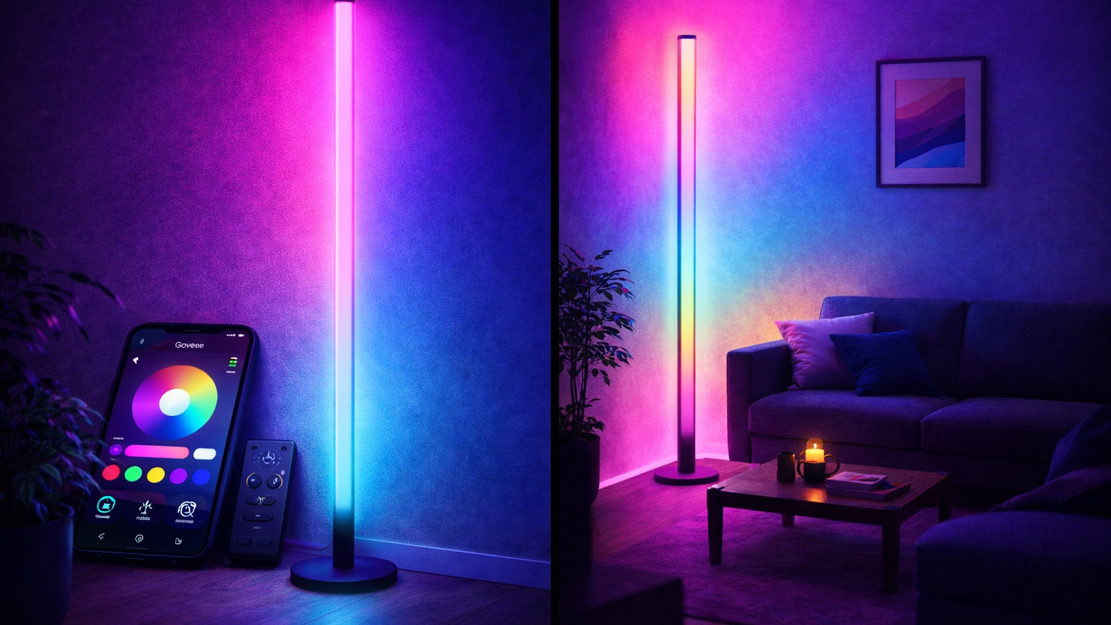 Govee Floor Lamp 2 RGBICWW (corner lamp)